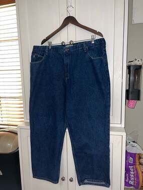 L.L.Bean 42x29 Comfort Waist Relaxed Fit Men's Denim Jeans Blue